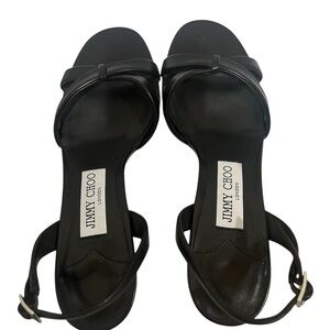 Jimmy Choo Elsy 70 Black Heeled Sandals